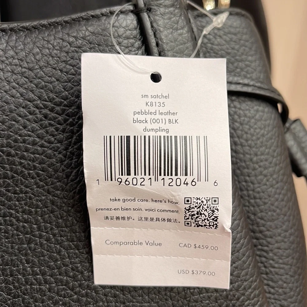 Kate Spade Dumpling Small Satchel Black